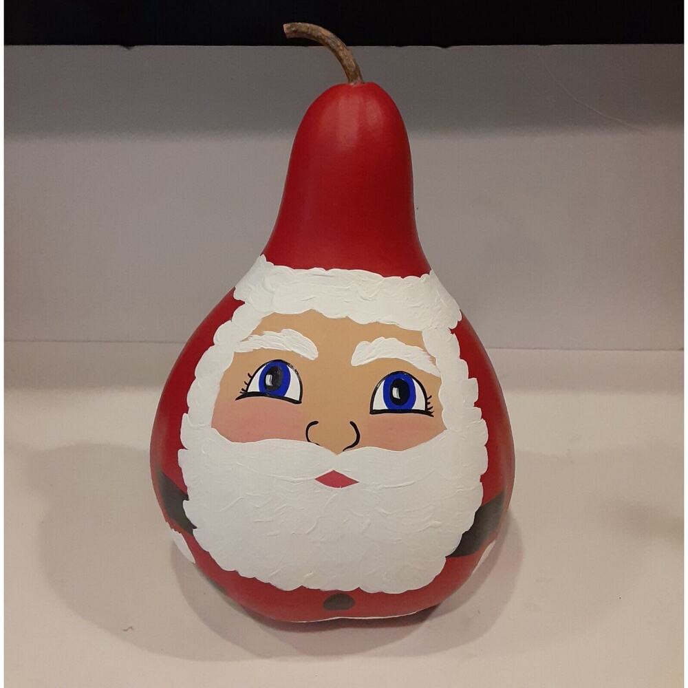 Large Hand Painted Santa Gord Whimsy Jolly 14"